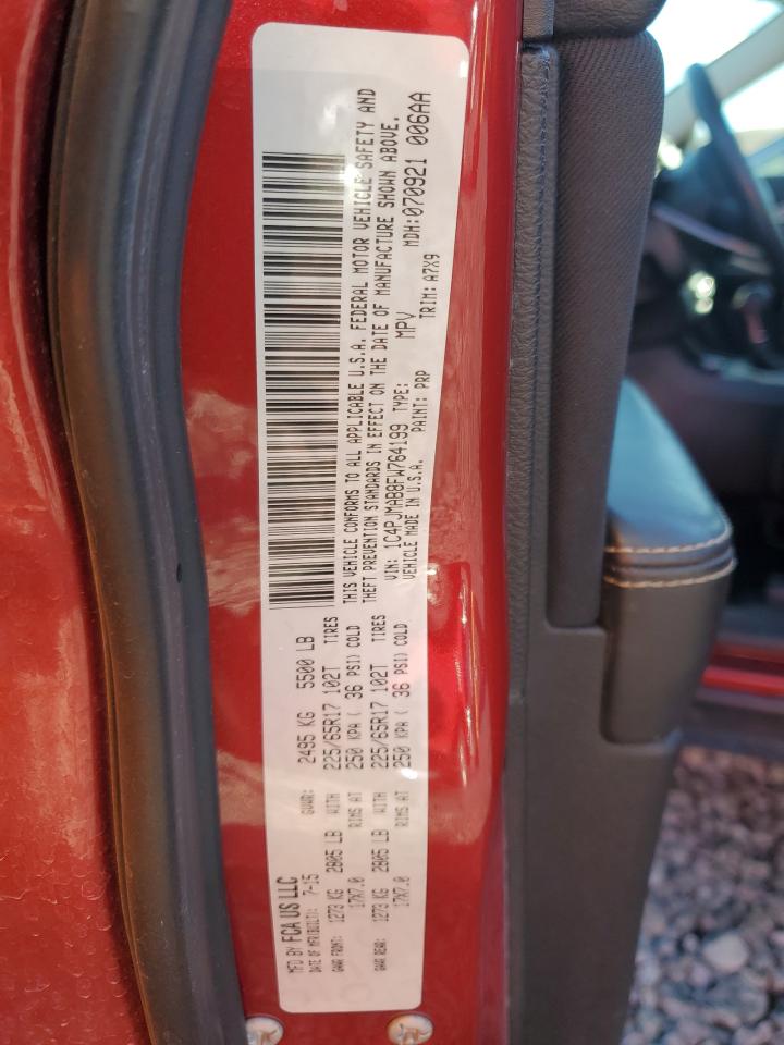 2015 Jeep Cherokee Sport VIN: 1C4PJMAB8FW764199 Lot: 93135615