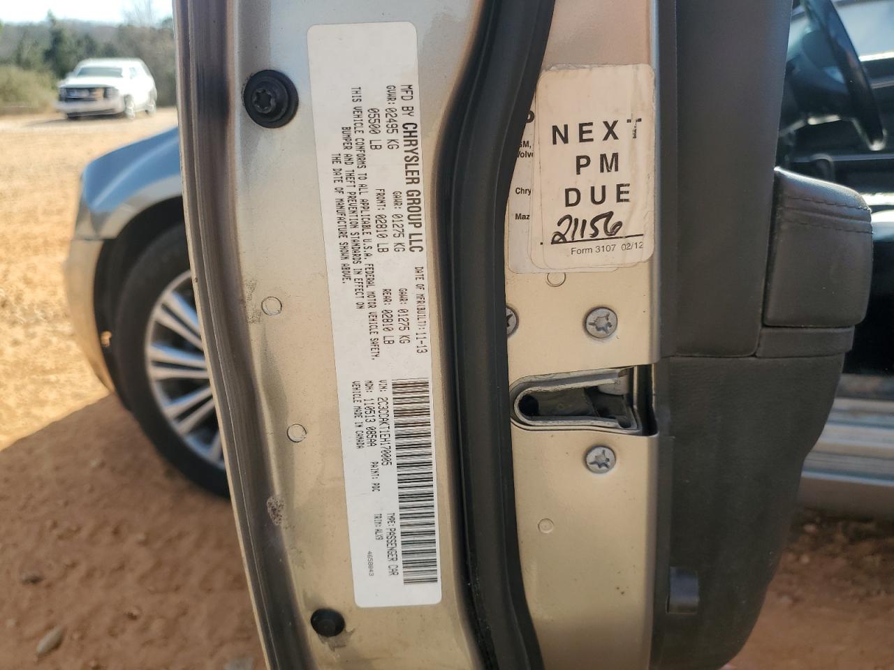 2014 Chrysler 300C VIN: 2C3CCAKT1EH170005 Lot: 93057825