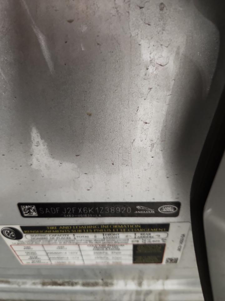 2019 Jaguar E-Pace S VIN: SADFJ2FX6K1Z38920 Lot: 93617755