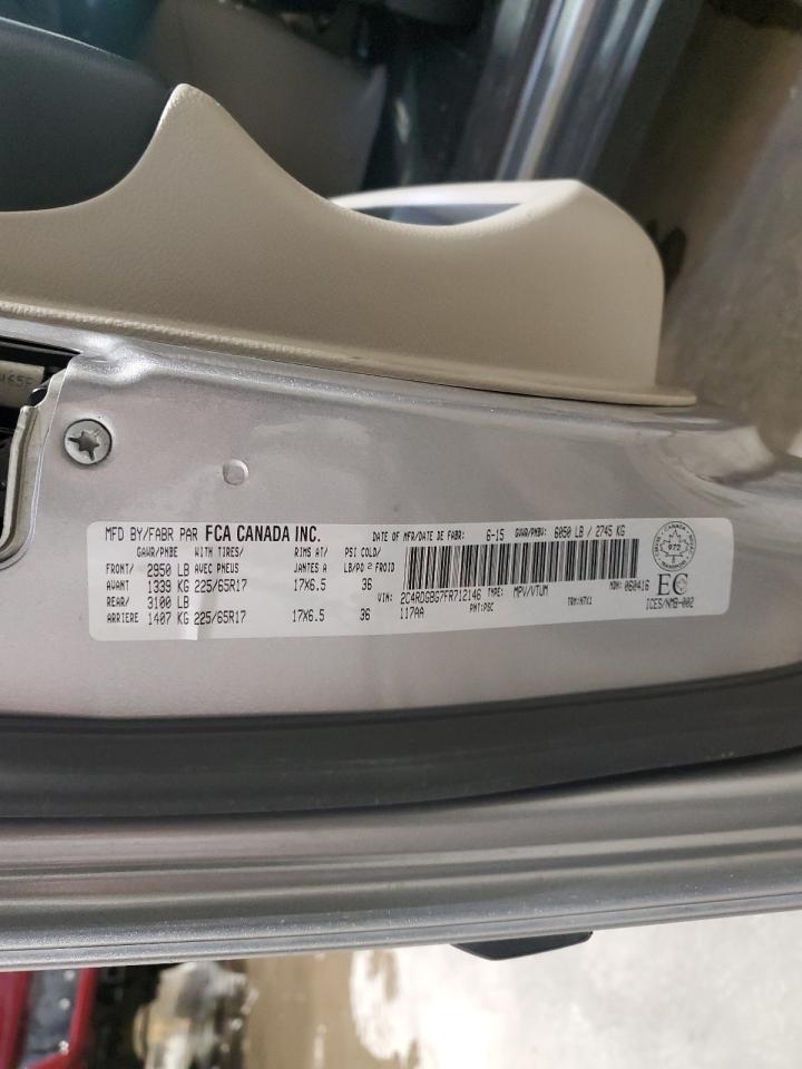 2015 Dodge Grand Caravan Se VIN: 2C4RDGBG7FR712146 Lot: 91859885