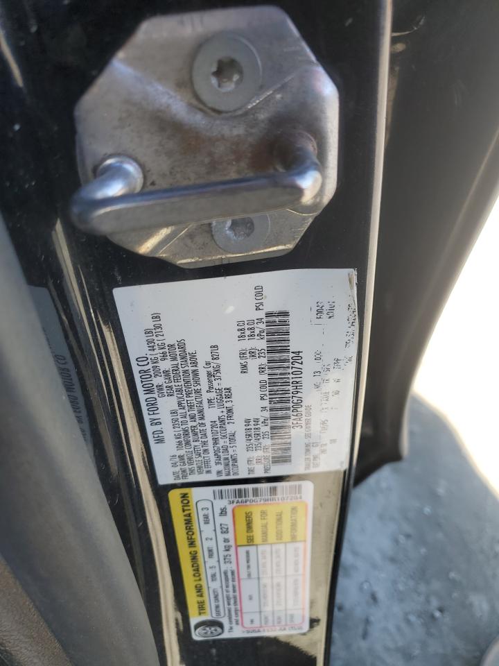 2017 Ford Fusion S VIN: 3FA6P0G79HR107204 Lot: 90817755