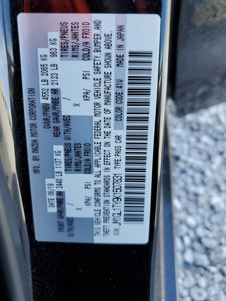 2019 Mazda 6 Grand Touring VIN: JM1GL1TY9K1507831 Lot: 92108635