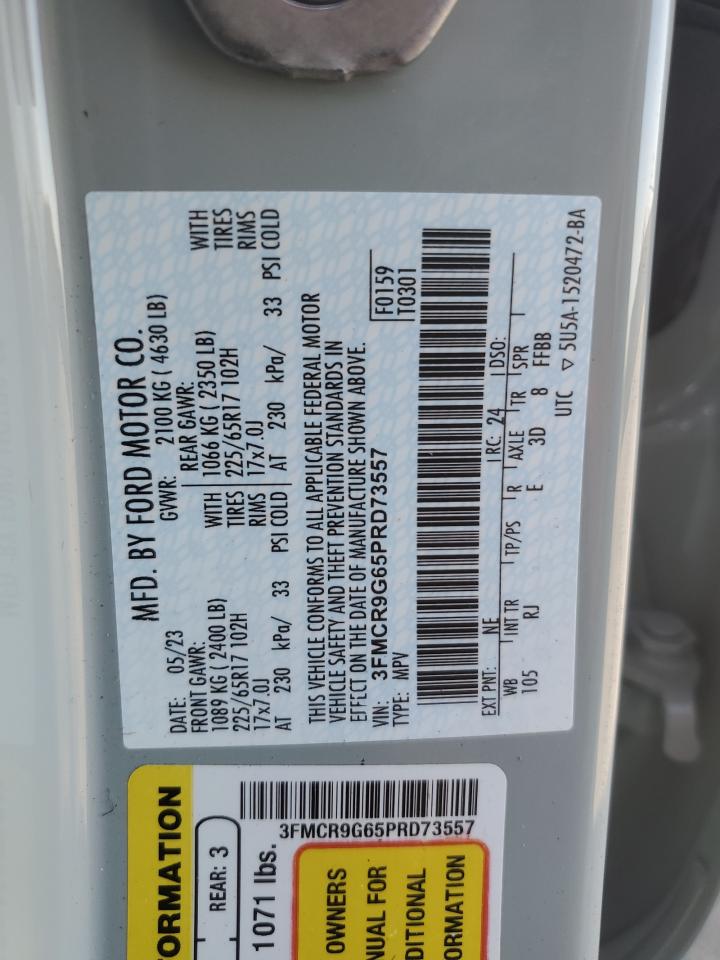 2023 Ford Bronco Sport Heritage VIN: 3FMCR9G65PRD73557 Lot: 93324415