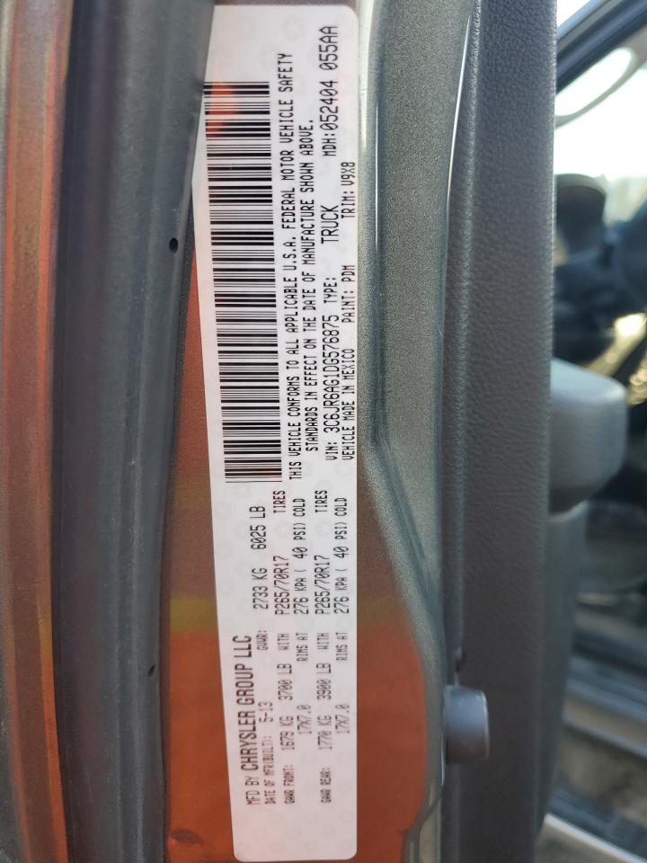 2013 Ram 1500 St VIN: 3C6JR6AG1DG576875 Lot: 92102125