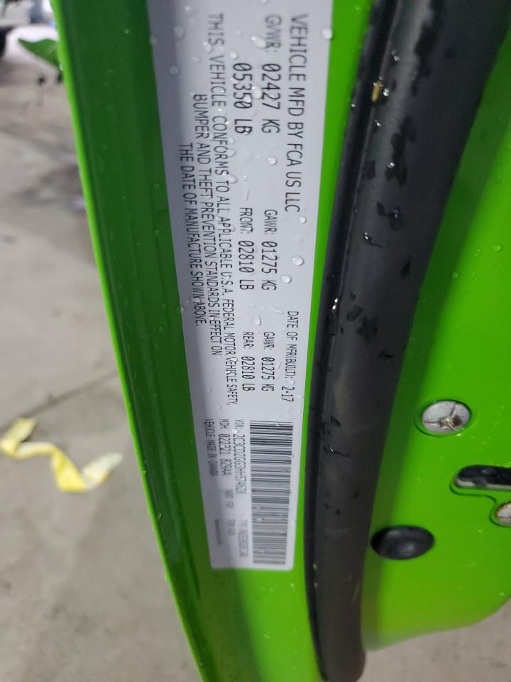 2017 Dodge Challenger Gt VIN: 2C3CDZGG3HH574628 Lot: 92645625