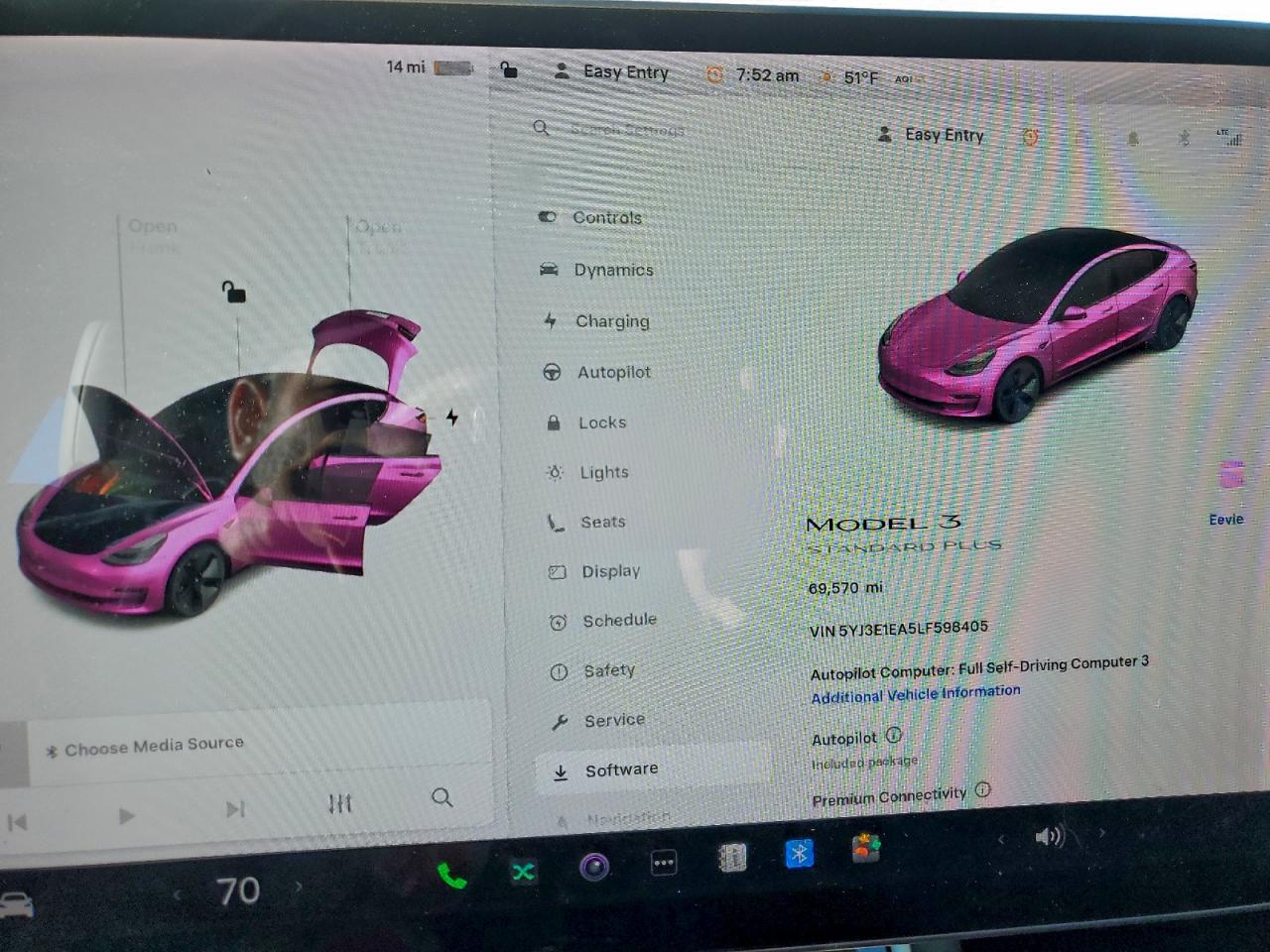 2020 Tesla Model 3 VIN: 5YJ3E1EA5LF598405 Lot: 94583625