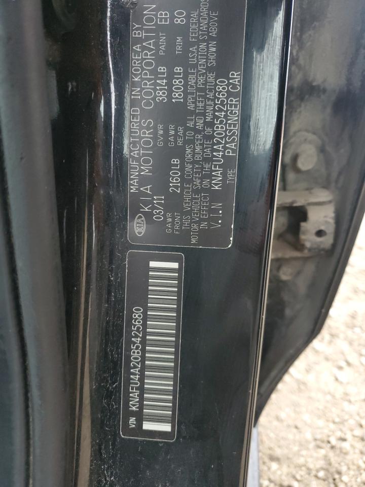 2011 Kia Forte Ex VIN: KNAFU4A20B5425680 Lot: 93269895