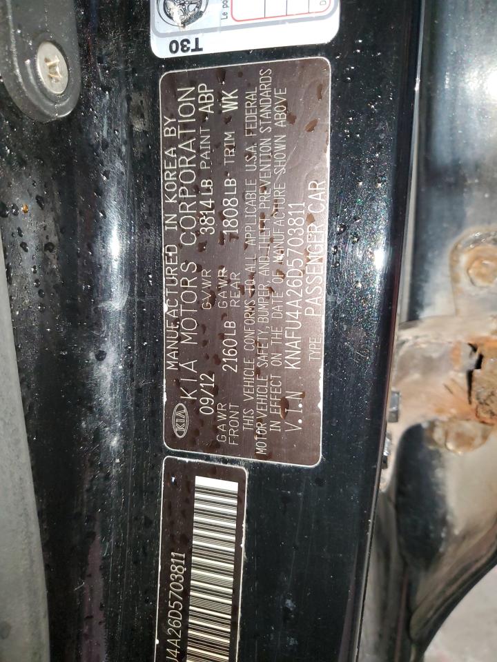 2013 Kia Forte Ex VIN: KNAFU4A26D5703811 Lot: 92667955