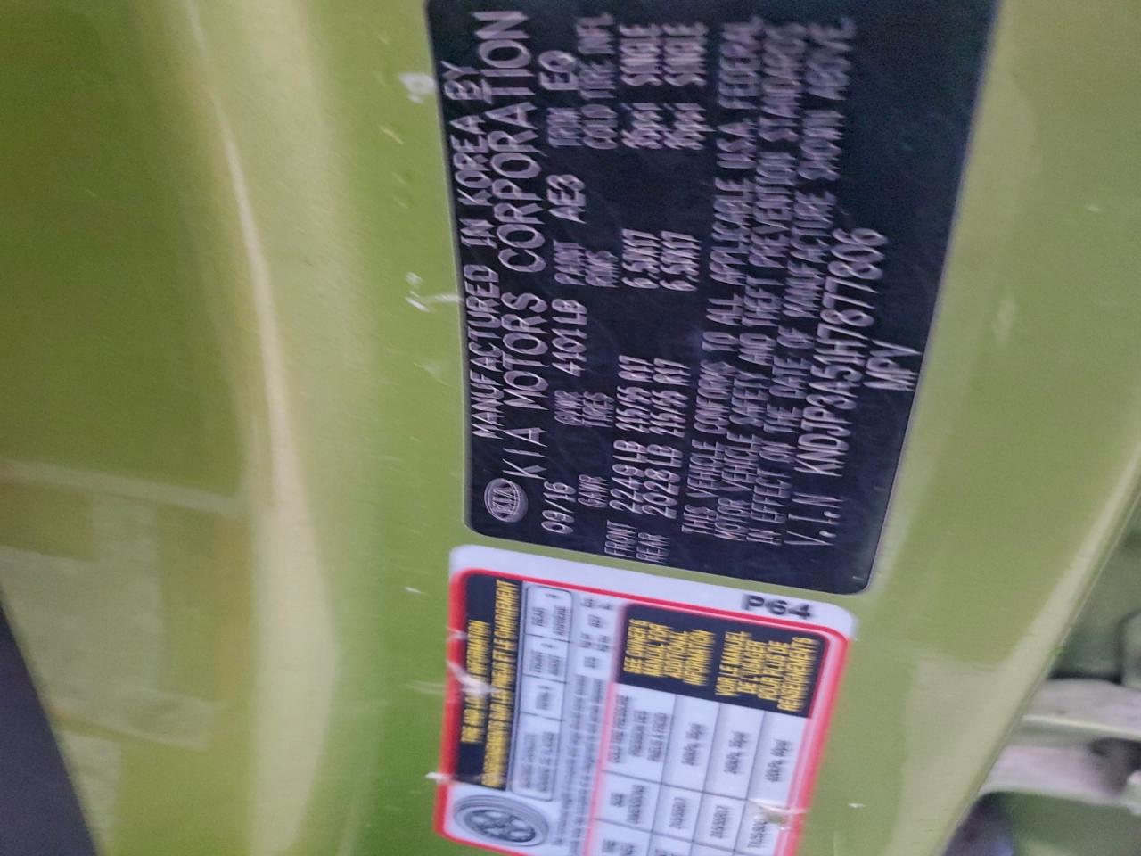 2017 Kia Soul + VIN: KNDJP3A51H7877806 Lot: 94052805