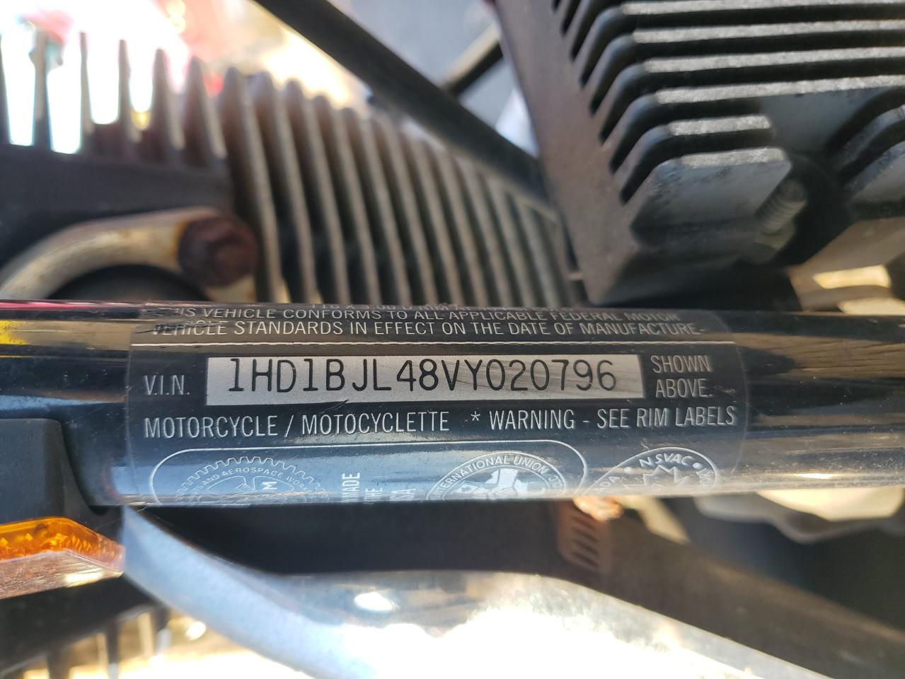 1997 Harley-Davidson Flstc VIN: 1HD1BJL48VY020796 Lot: 91587135