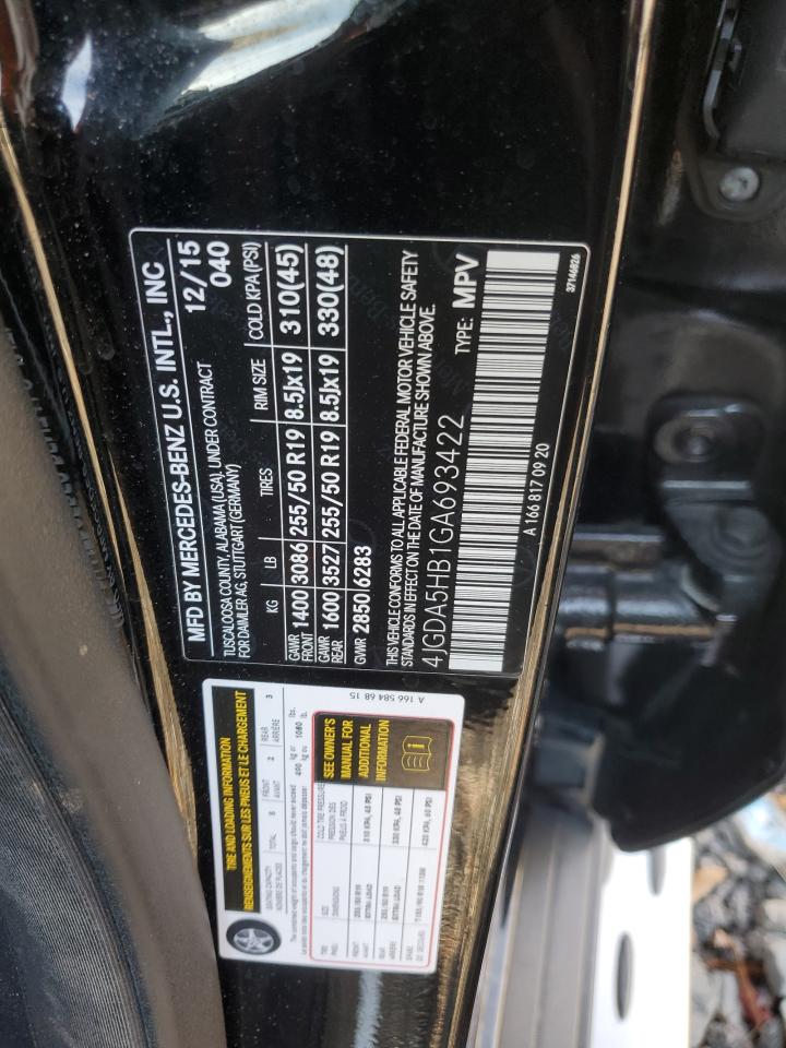 2016 Mercedes-Benz Gle 350 4Matic VIN: 4JGDA5HB1GA693422 Lot: 91670525