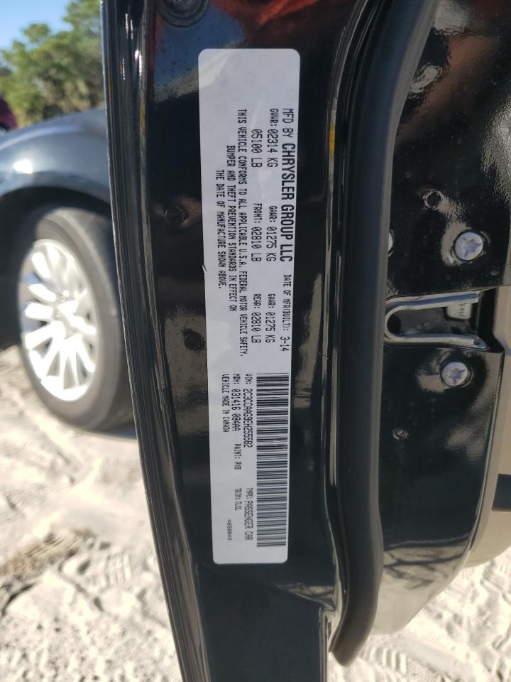 2014 Chrysler 300 VIN: 2C3CCAAG9EH255582 Lot: 92705375