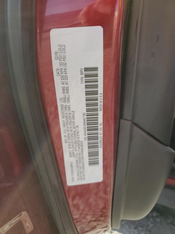 2009 Subaru Tribeca Limited VIN: 4S4WX97D694407180 Lot: 93666975