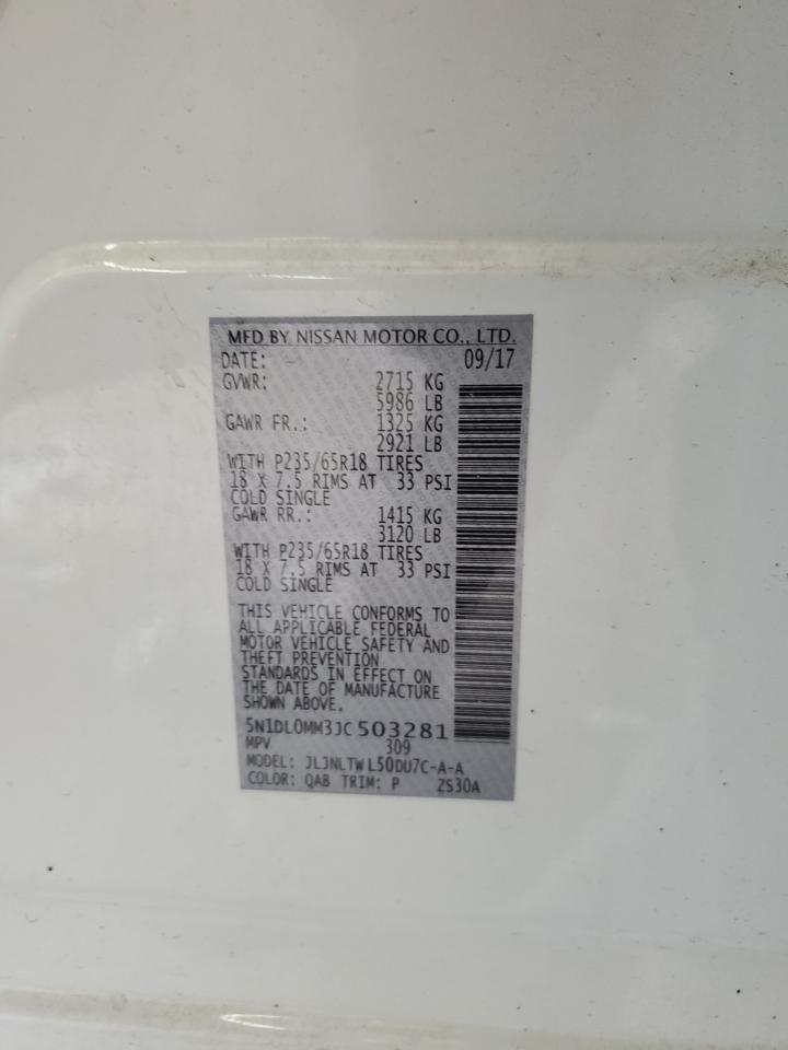 2018 Infiniti Qx60 VIN: 5N1DL0MM3JC503281 Lot: 91992155