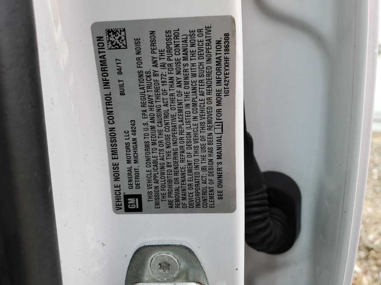 2017 GMC Sierra K3500 Denali VIN: 1GT42YEYXHF186308 Lot: 90474535