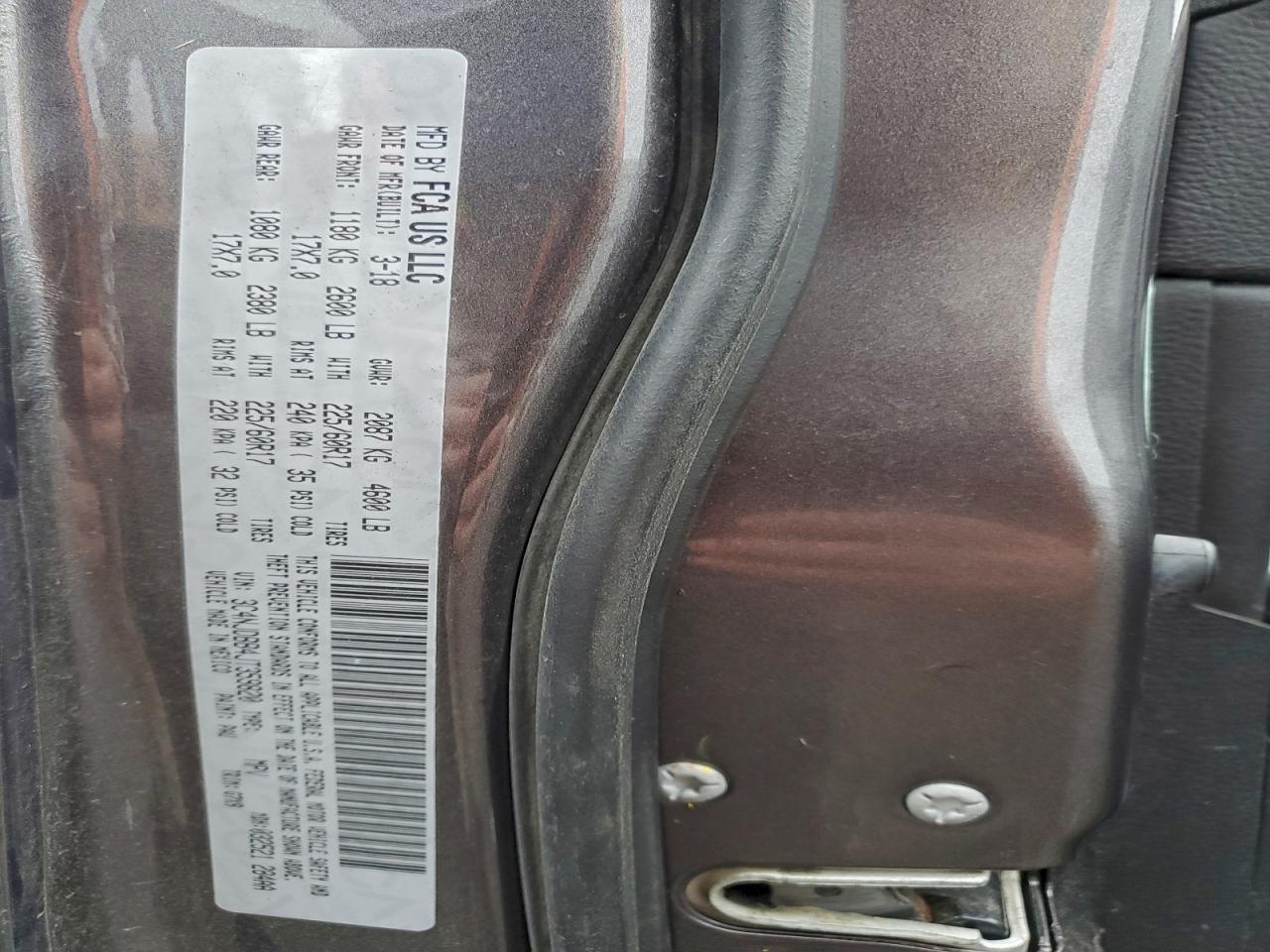 2018 Jeep Compass Latitude VIN: 3C4NJDBB4JT359820 Lot: 94143205