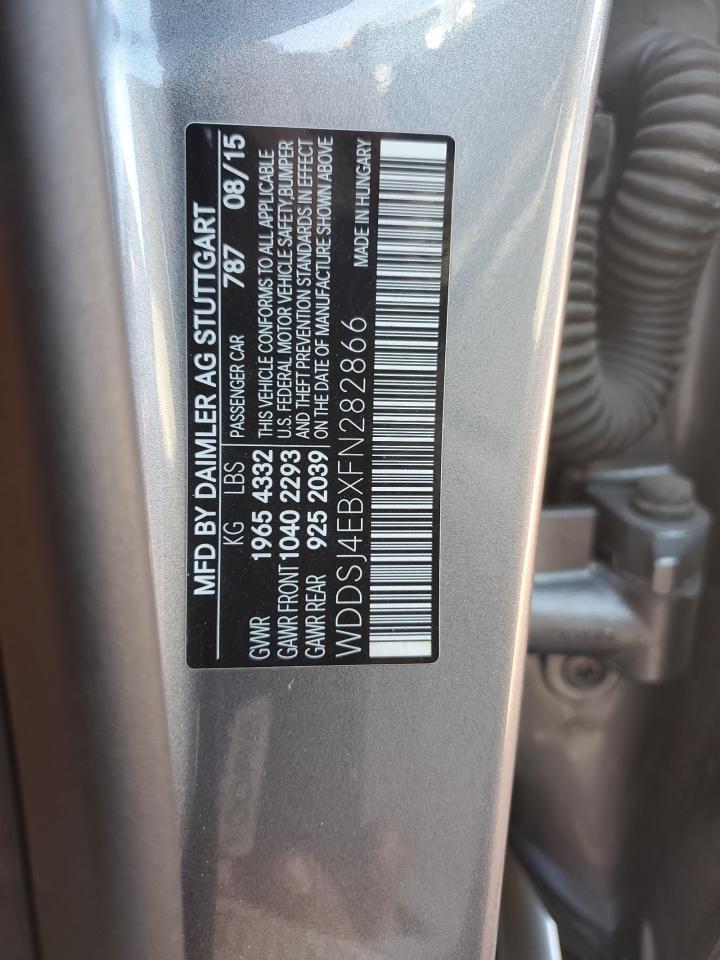 2015 Mercedes-Benz Cla 250 VIN: WDDSJ4EBXFN282866 Lot: 91500525