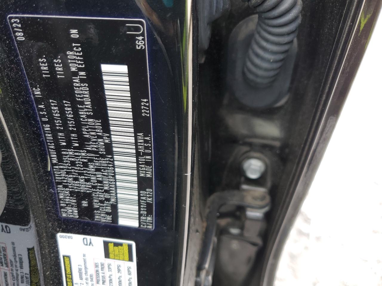 2023 Toyota Corolla Cross L VIN: 7MUAAAAG8PV064724 Lot: 93926515