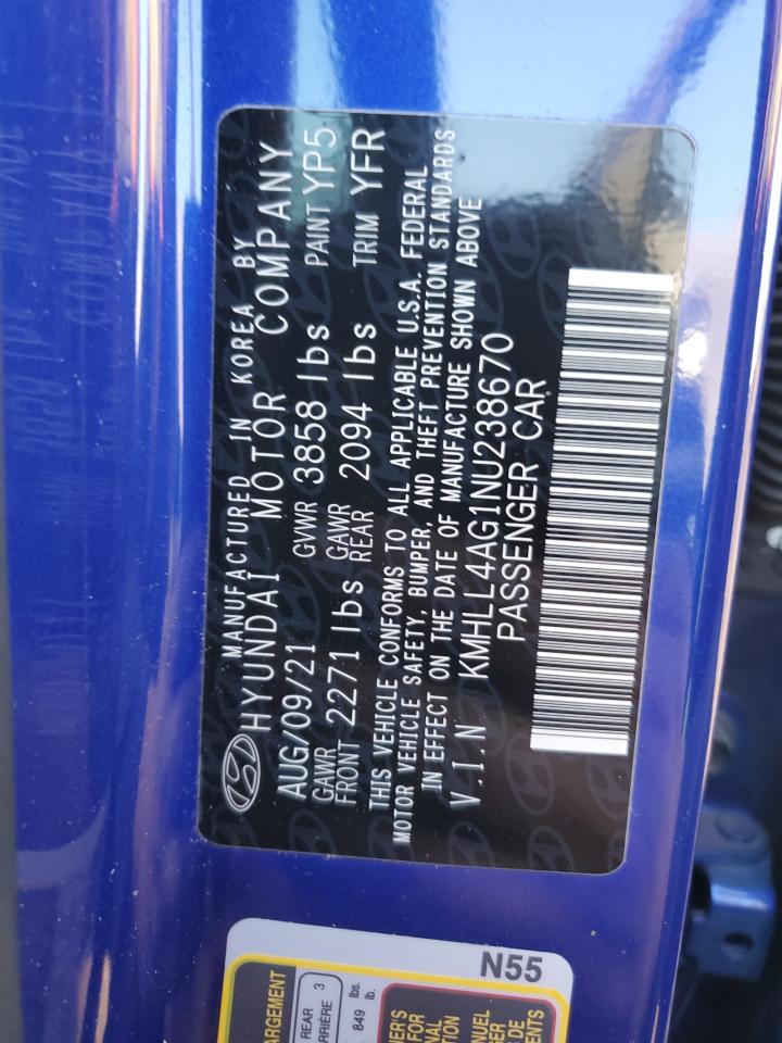 2022 Hyundai Elantra Se VIN: KMHLL4AG1NU238670 Lot: 93029005