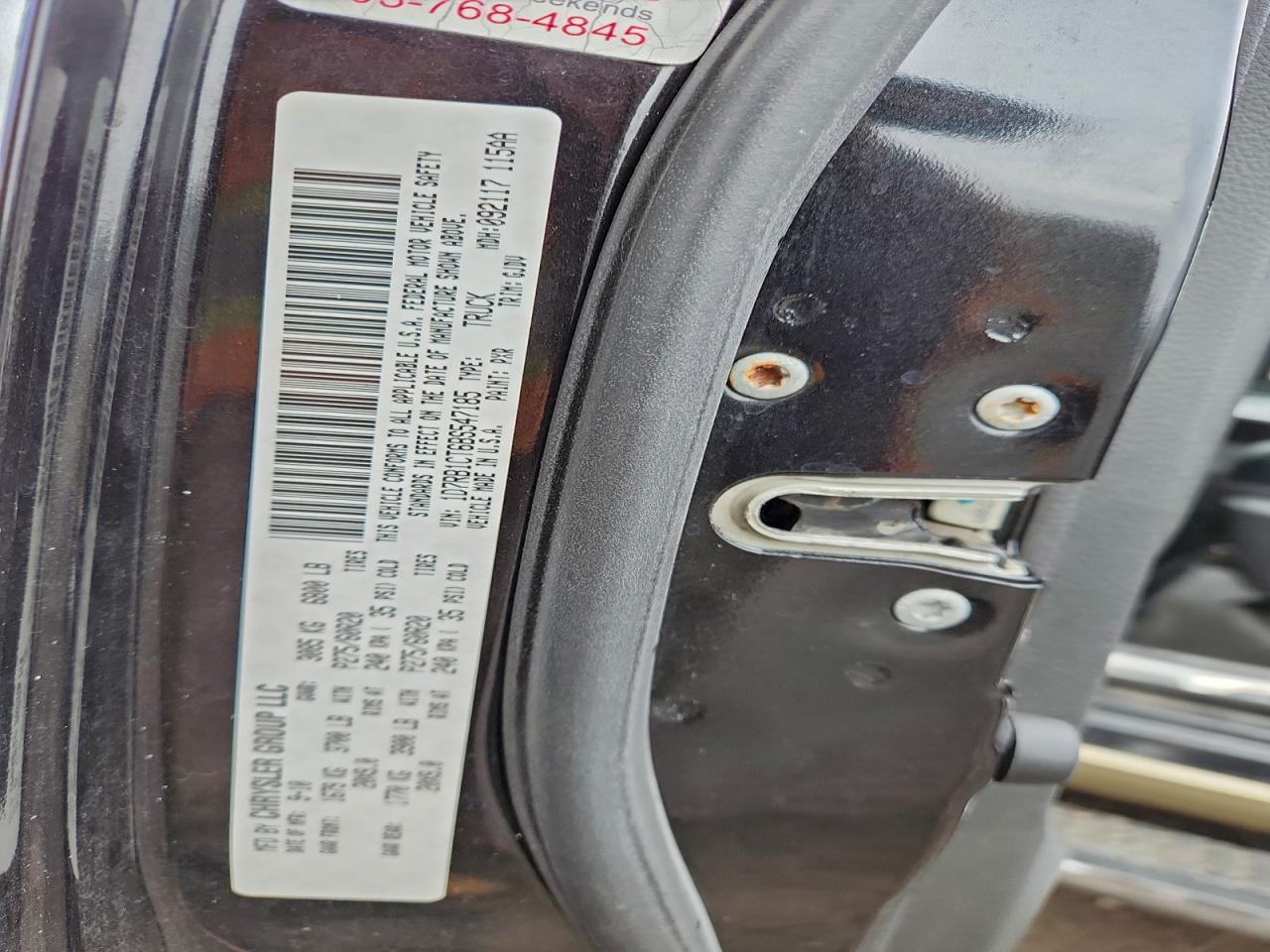 2011 Dodge Ram 1500 VIN: 1D7RB1CT6BS547185 Lot: 93341355