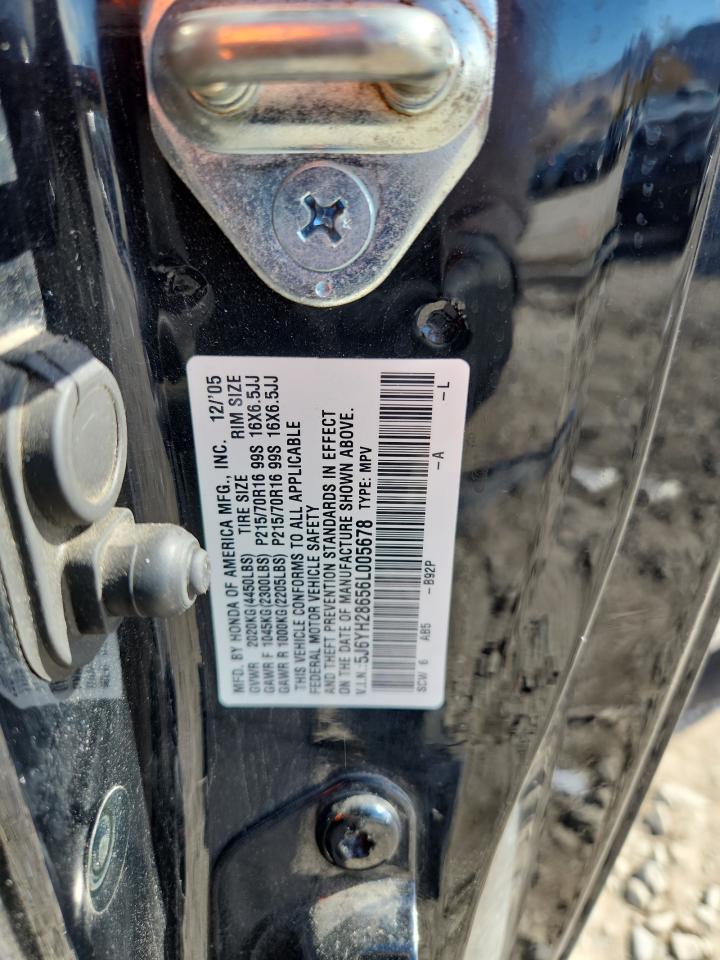 2006 Honda Element Ex VIN: 5J6YH28656L005678 Lot: 91271165