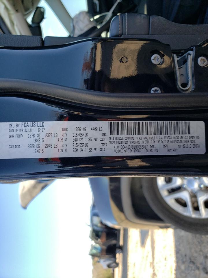 2017 Jeep Compass Sport VIN: 3C4NJCAB1HT682017 Lot: 93204625