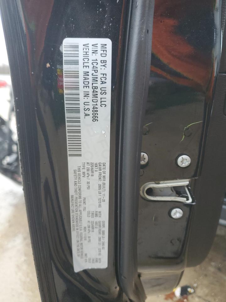 2021 Jeep Cherokee Latitude Plus VIN: 1C4PJMLB4MD148666 Lot: 93137285