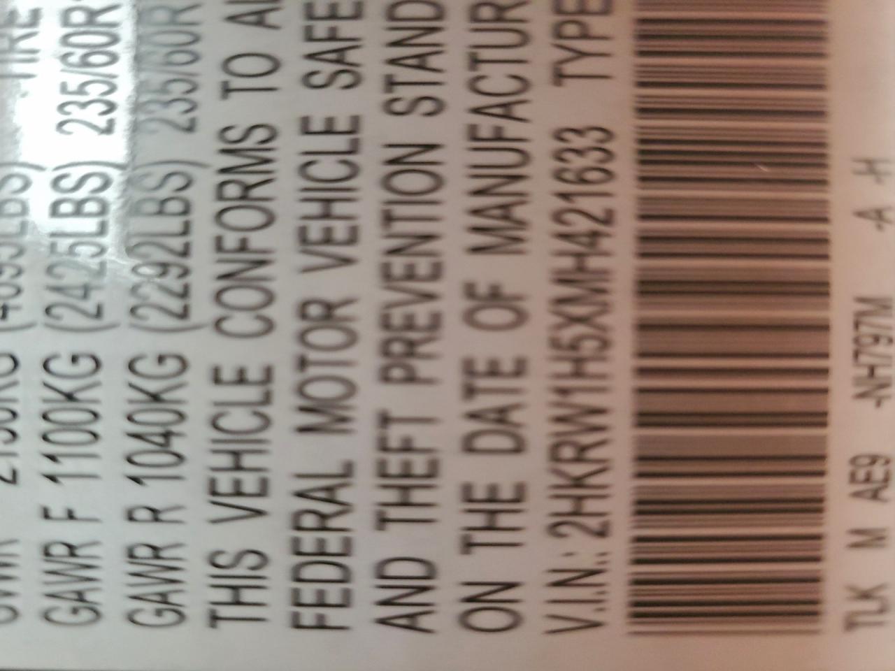 2021 Honda Cr-V Ex VIN: 2HKRW1H5XMH421633 Lot: 94403845