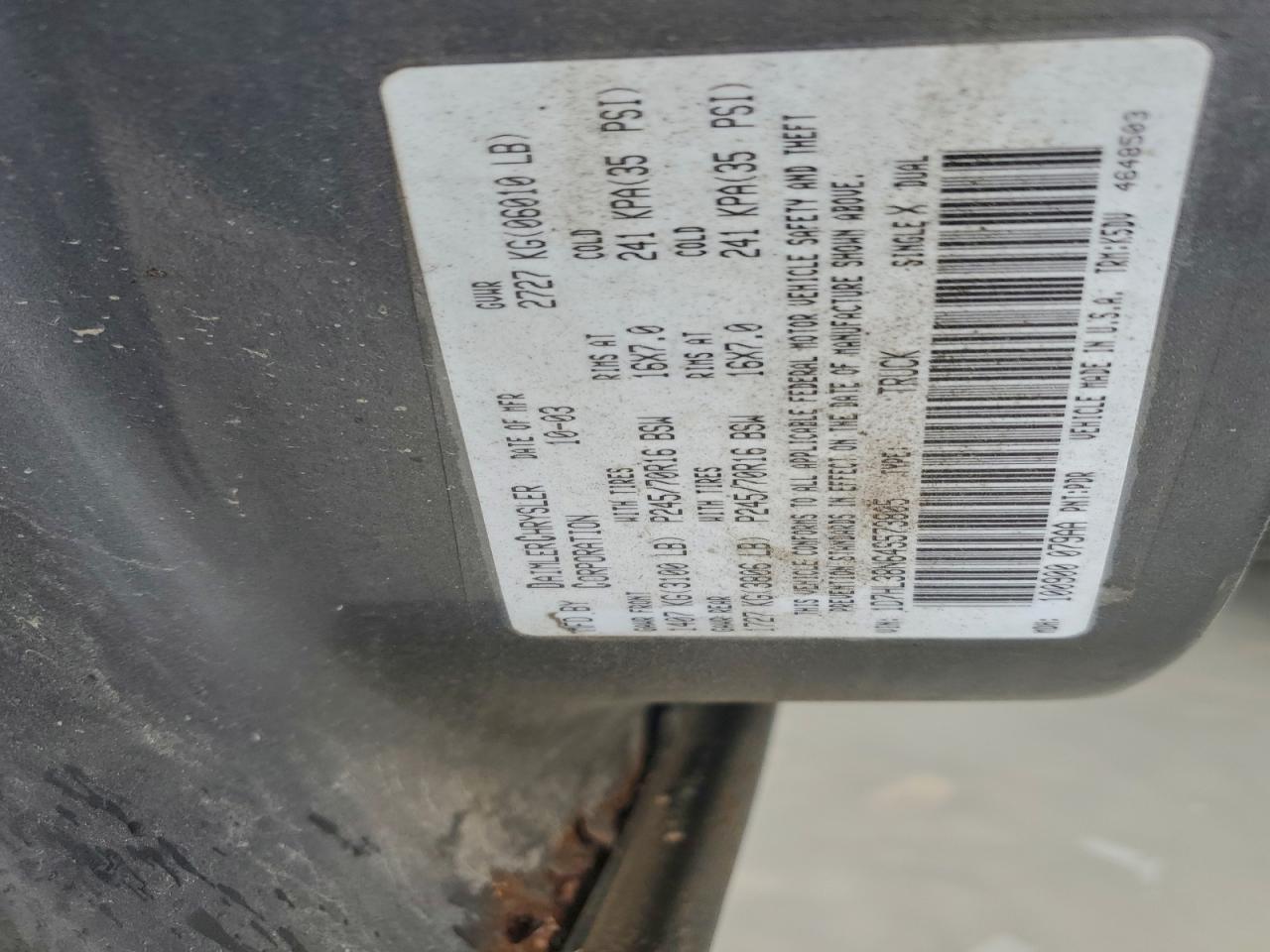 2004 Dodge Dakota Quad Sport VIN: 1D7HL38N64S573805 Lot: 93551655