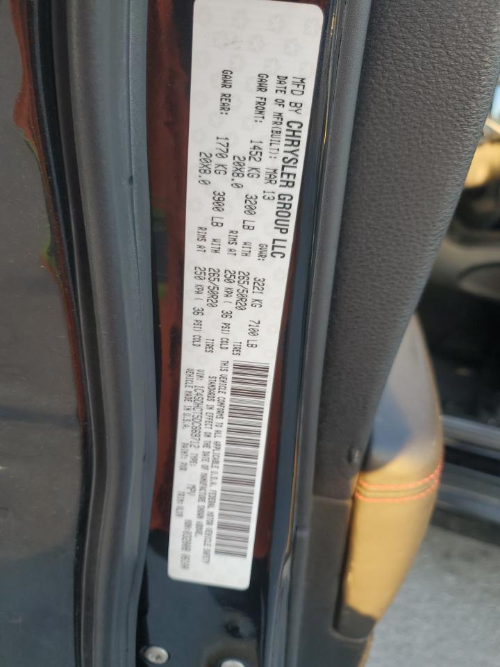 2013 Dodge Durango R/T VIN: 1C4SDHCT5DC669712 Lot: 93198005