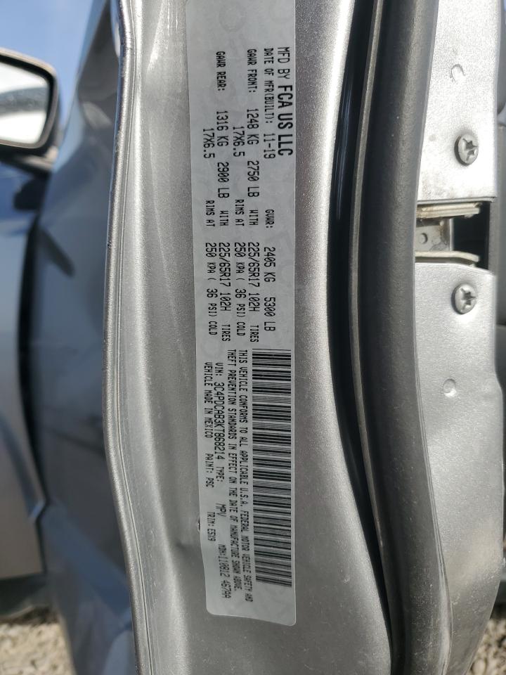 2019 Dodge Journey Se VIN: 3C4PDCAB3KT868214 Lot: 92098635