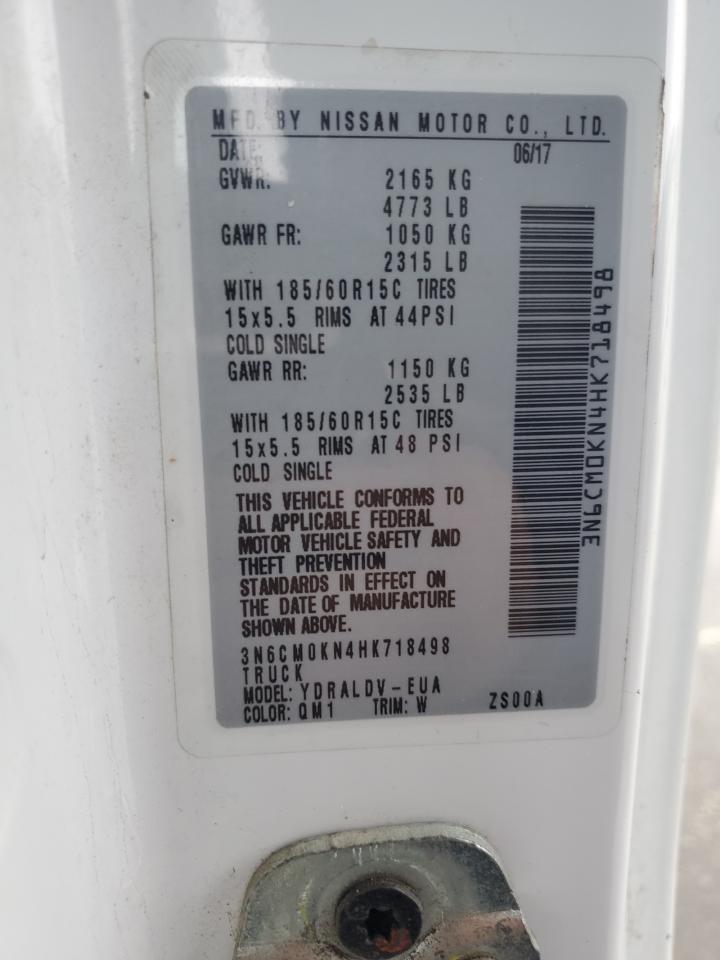 2017 Nissan Nv200 2.5S VIN: 3N6CM0KN4HK718498 Lot: 92924245