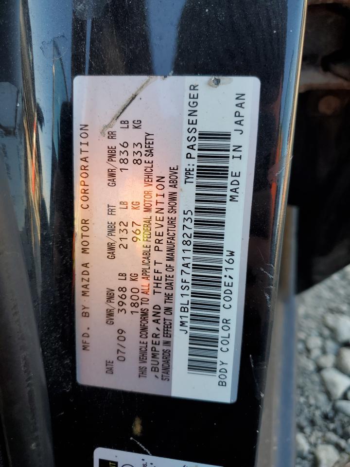 2010 Mazda 3 I VIN: JM1BL1SF7A1182735 Lot: 92902575