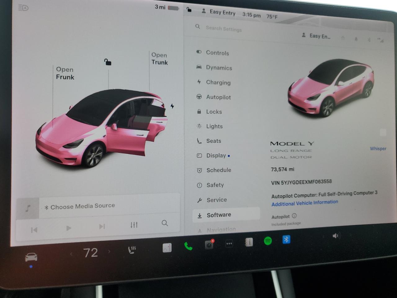 2021 Tesla Model Y VIN: 5YJYGDEEXMF063558 Lot: 91835565