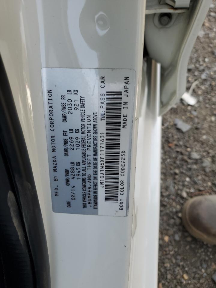 2015 Mazda 6 Grand Touring VIN: JM1GJ1W6XF1171631 Lot: 91841335