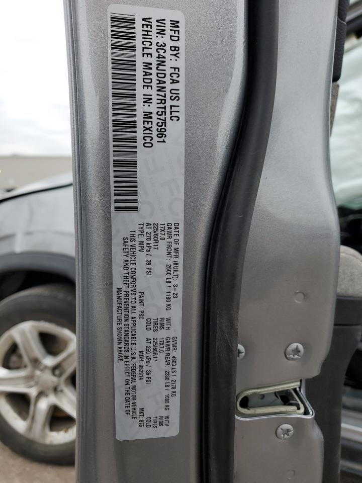 2024 Jeep Compass Sport VIN: 3C4NJDAN7RT575961 Lot: 92104065