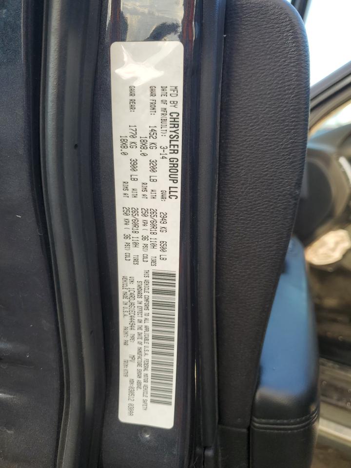 2014 Dodge Durango Sxt VIN: 1C4RDJAG1EC444944 Lot: 91862195