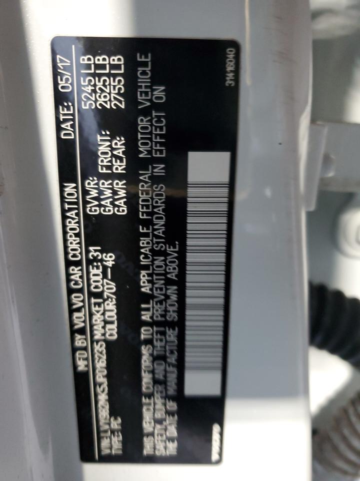 2018 Volvo S90 T5 Momentum VIN: LVY982MK5JP016235 Lot: 91518575