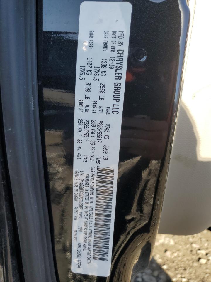 2011 Chrysler Town & Country Touring L VIN: 2A4RR8DG8BR616986 Lot: 92668395