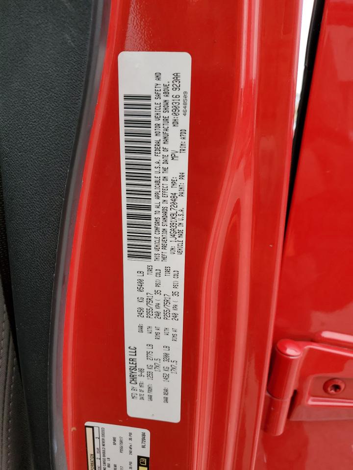 2009 Jeep Wrangler Unlimited X VIN: 1J4GA391X9L720484 Lot: 93299905