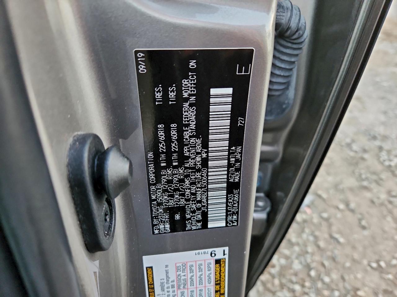 2020 Lexus Nx 300 VIN: JTJGARBZ7L5006460 Lot: 93894195