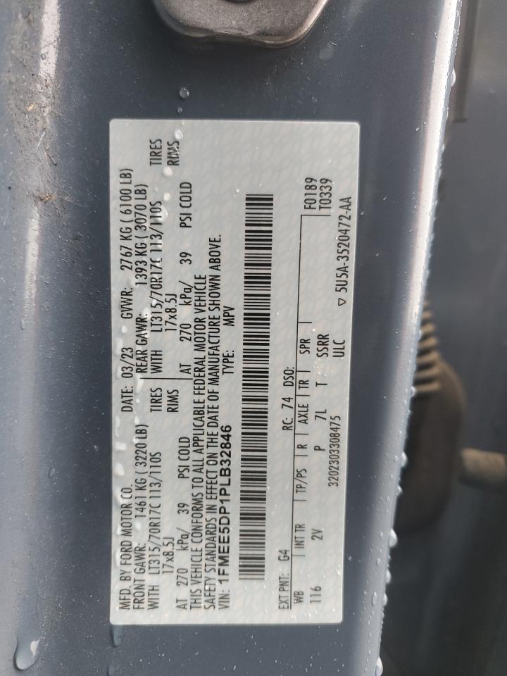 2023 Ford Bronco Base VIN: 1FMEE5DP1PLB32846 Lot: 91032945