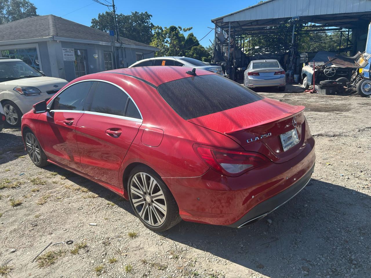 2017 Mercedes-Benz Cla 250 red sedan gas WDDSJ4EB9HN439077 photo #4