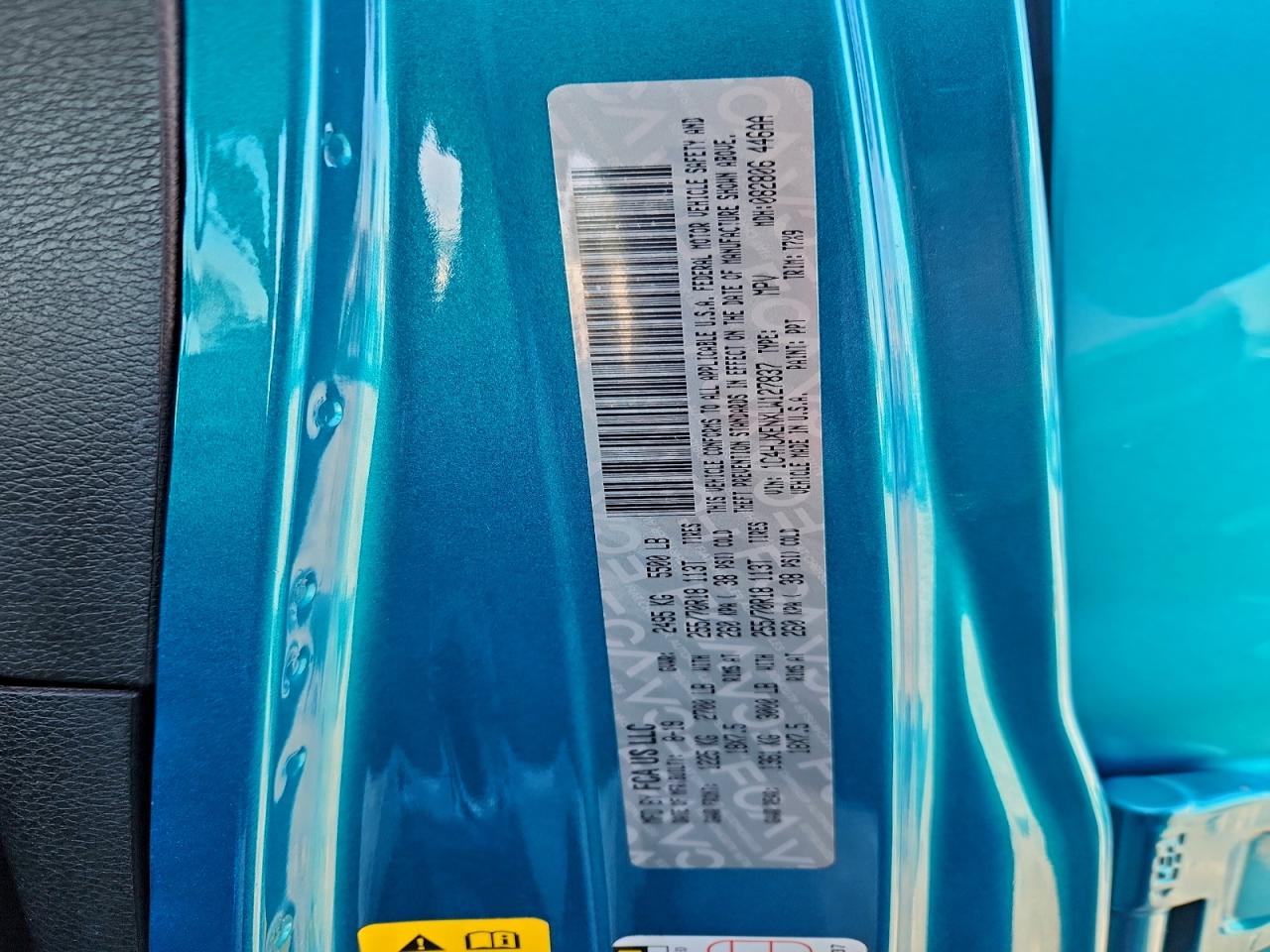 2020 Jeep Wrangler Unlimited Sahara VIN: 1C4HJXENXLW127837 Lot: 94313465