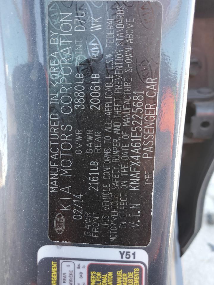 2014 Kia Forte Lx VIN: KNAFX4A61E5225681 Lot: 90817005