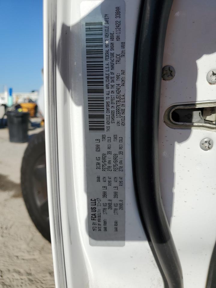 2018 Ram 1500 St VIN: 1C6RR7KT8JS142414 Lot: 91592605