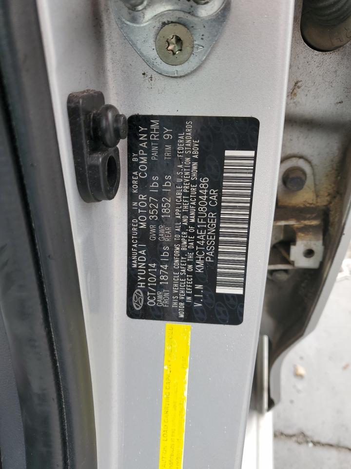 2015 Hyundai Accent Gls VIN: KMHCT4AE1FU804486 Lot: 93511595