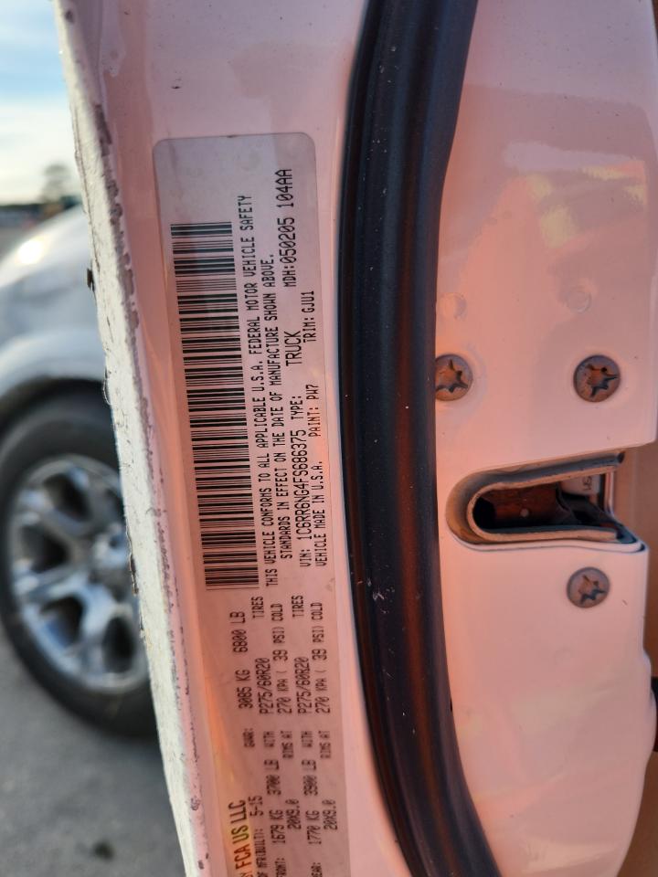 2015 Ram 1500 Laramie VIN: 1C6RR6NG4FS686375 Lot: 93432515