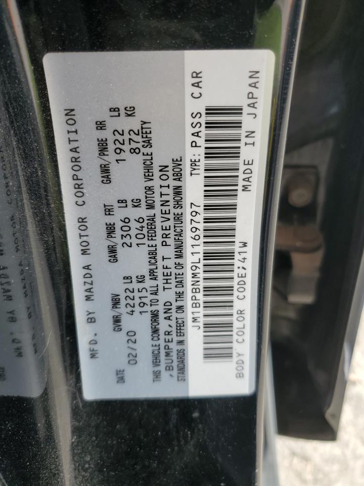 2020 Mazda 3 Premium VIN: JM1BPBNM9L1169797 Lot: 91144995