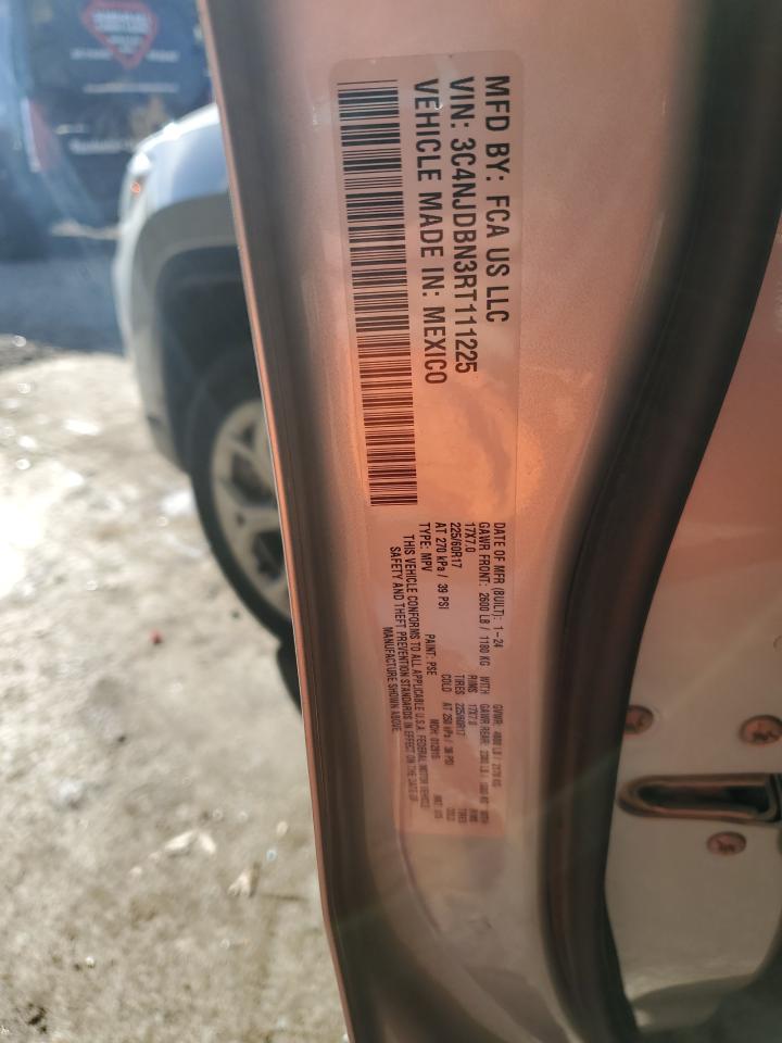 2024 Jeep Compass Latitude VIN: 3C4NJDBN3RT111225 Lot: 93756195